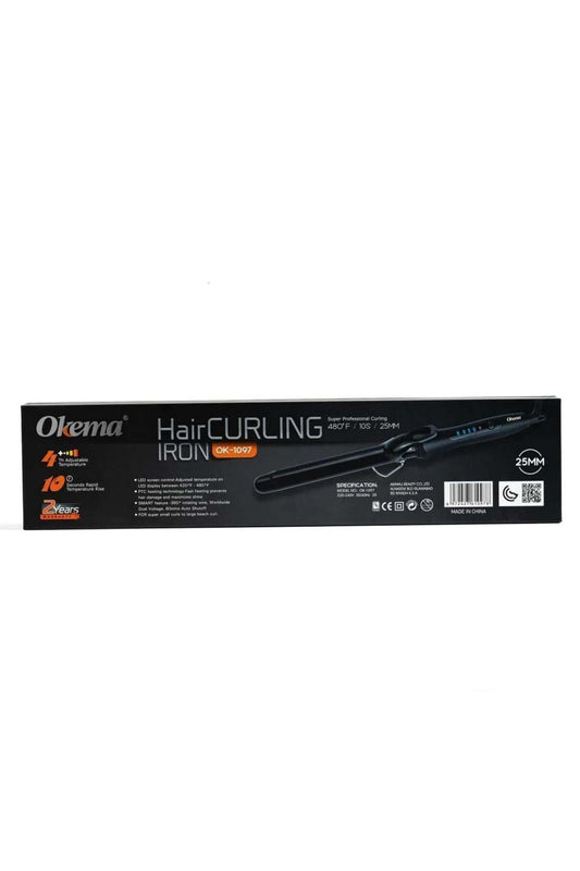 Okema 1097-ok 25mm Curling Iron
Control Buttons with LCD Display