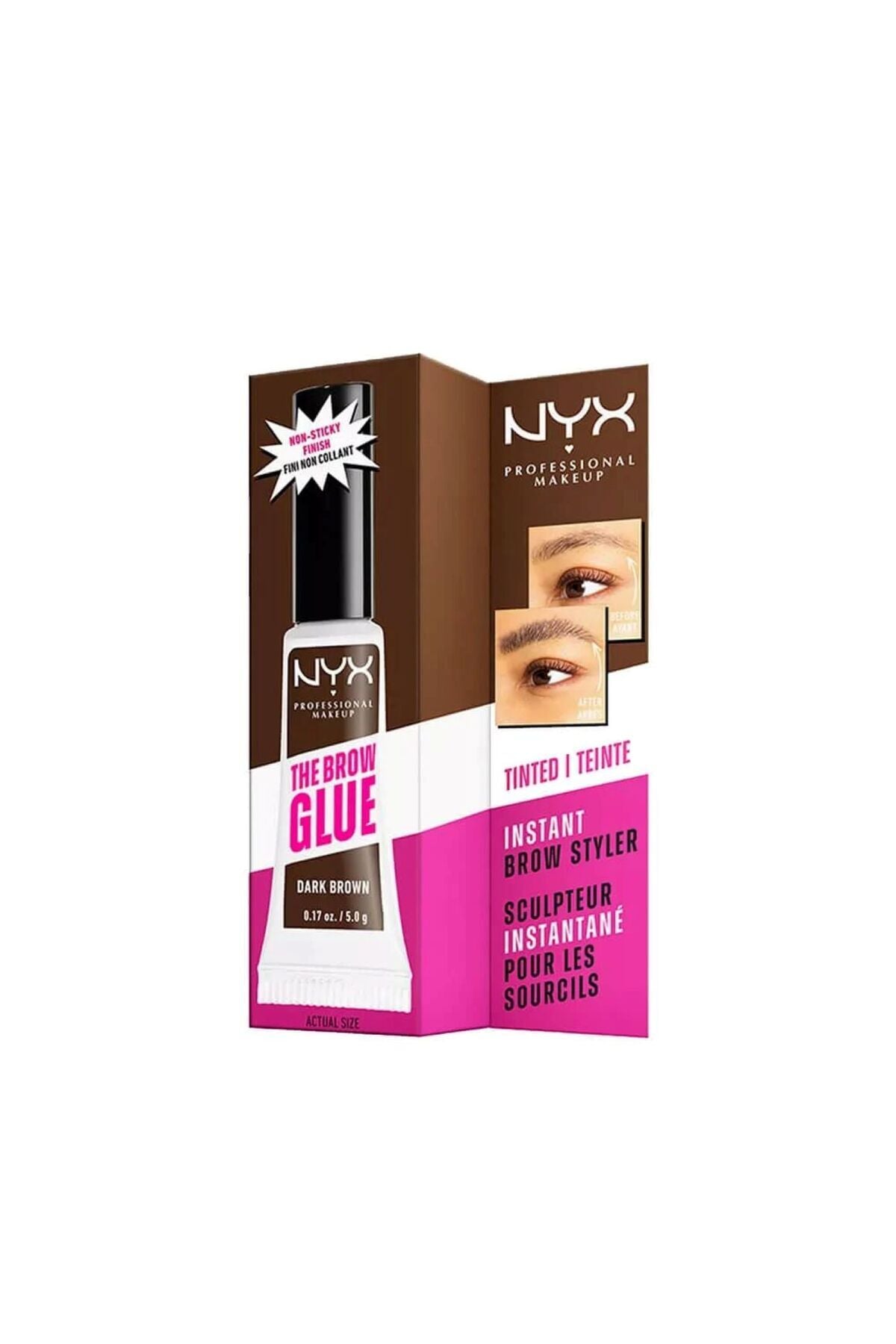 NYX Dark Brown Eyebrow Mascara