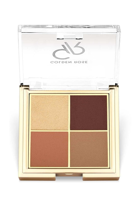Golden Rose Quattro Eyeshadow Palette No. 6