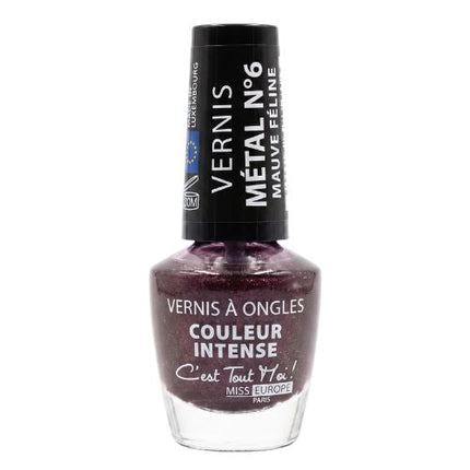 Miss Europe Metallic Nail Polish - Intense Color