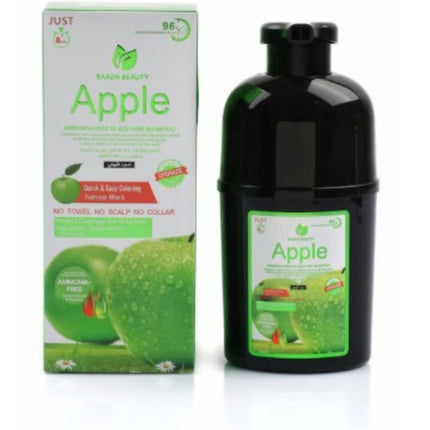 Black hair dye shampoo with apple scent, Happiness, 240 ml