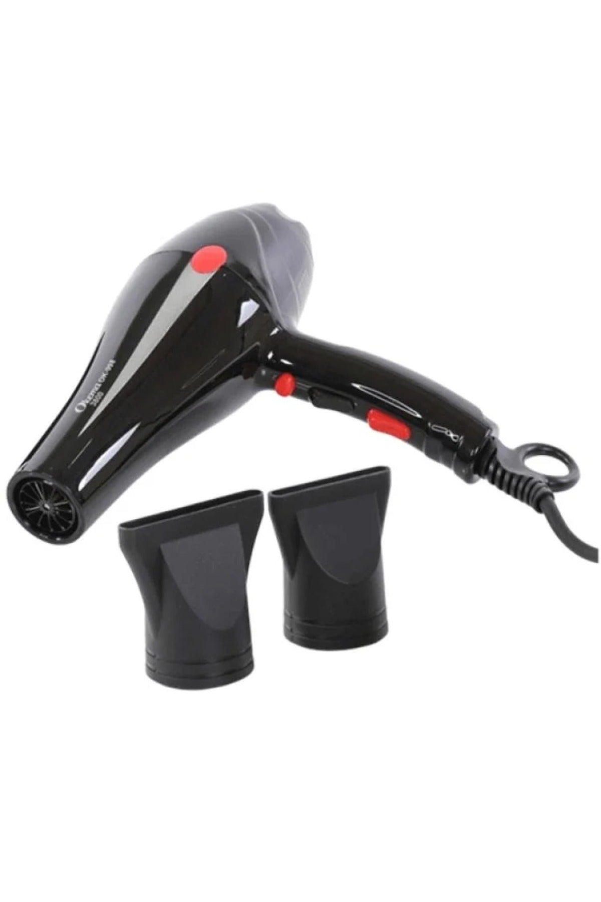 The Okema 998-OK 3800 hair dryer features ionic technology.