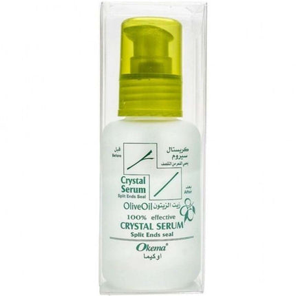 Okema Crystal Hair Serum - Olive Oil protects hair from breakage