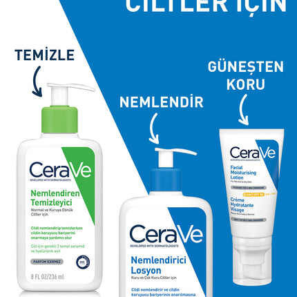 CeraVe Moisturizing Cleanser for Normal Skin 236ml, CeraVe Firming