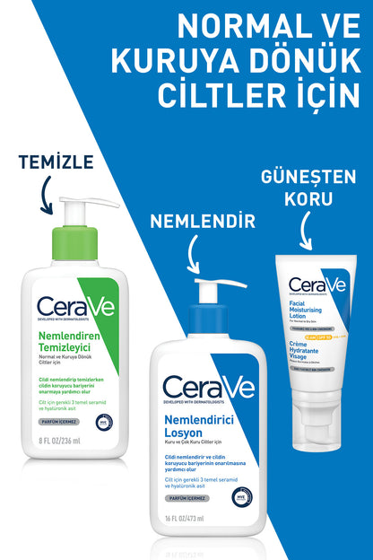 CeraVe Moisturizing Cleanser for Normal Skin 236ml, CeraVe Firming