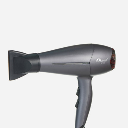 Okema Hair Dryer
883-ok with Concentrator Nozzle | Cool Shot Feature | Three Heat Settings | Equipped