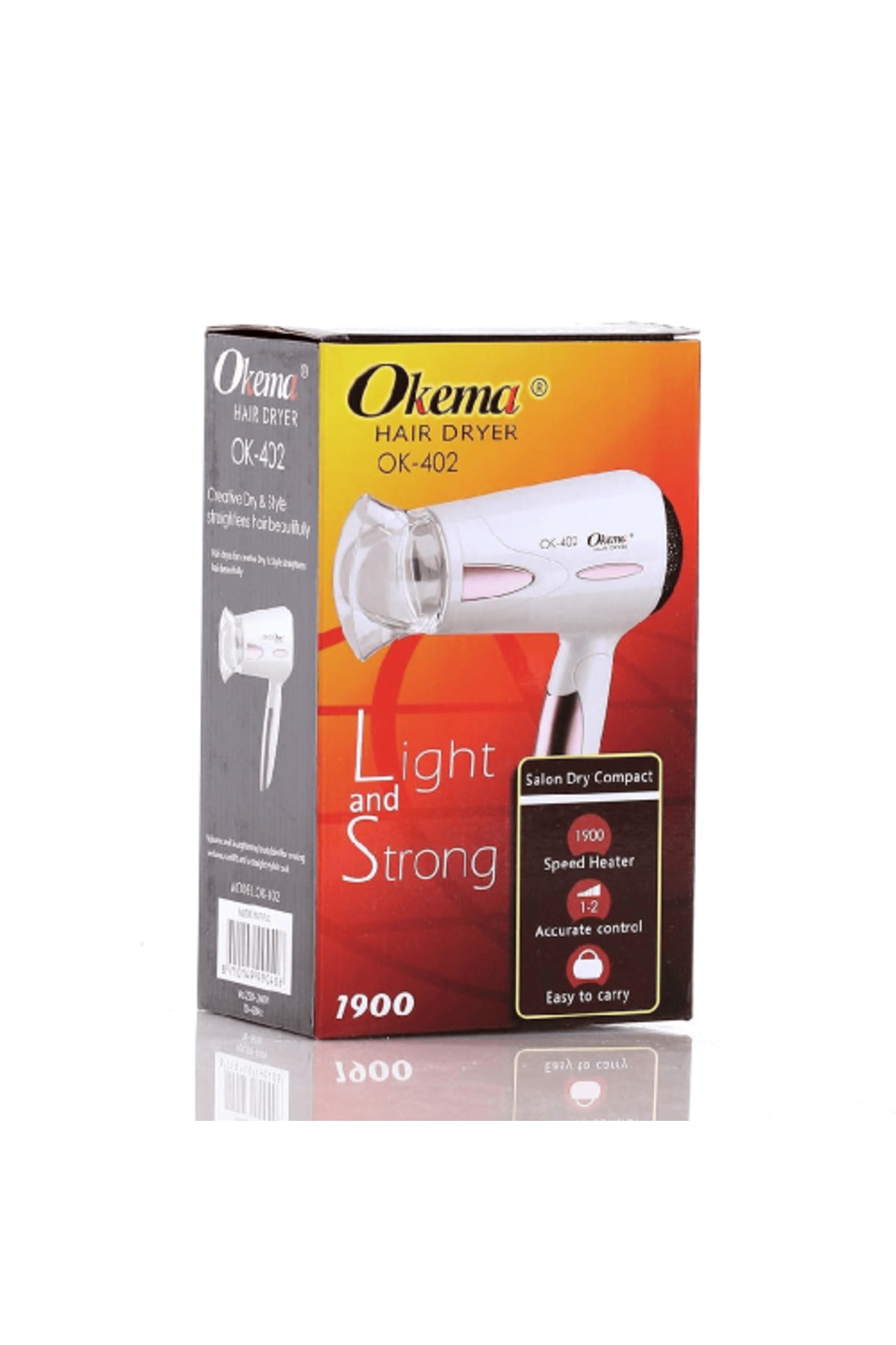 Okema OK-402 Hair Dryer
Fast Drying Device
