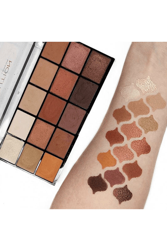 Revolution Reloaded Iconic Fever Eyeshadow Palette, 15 Colors
