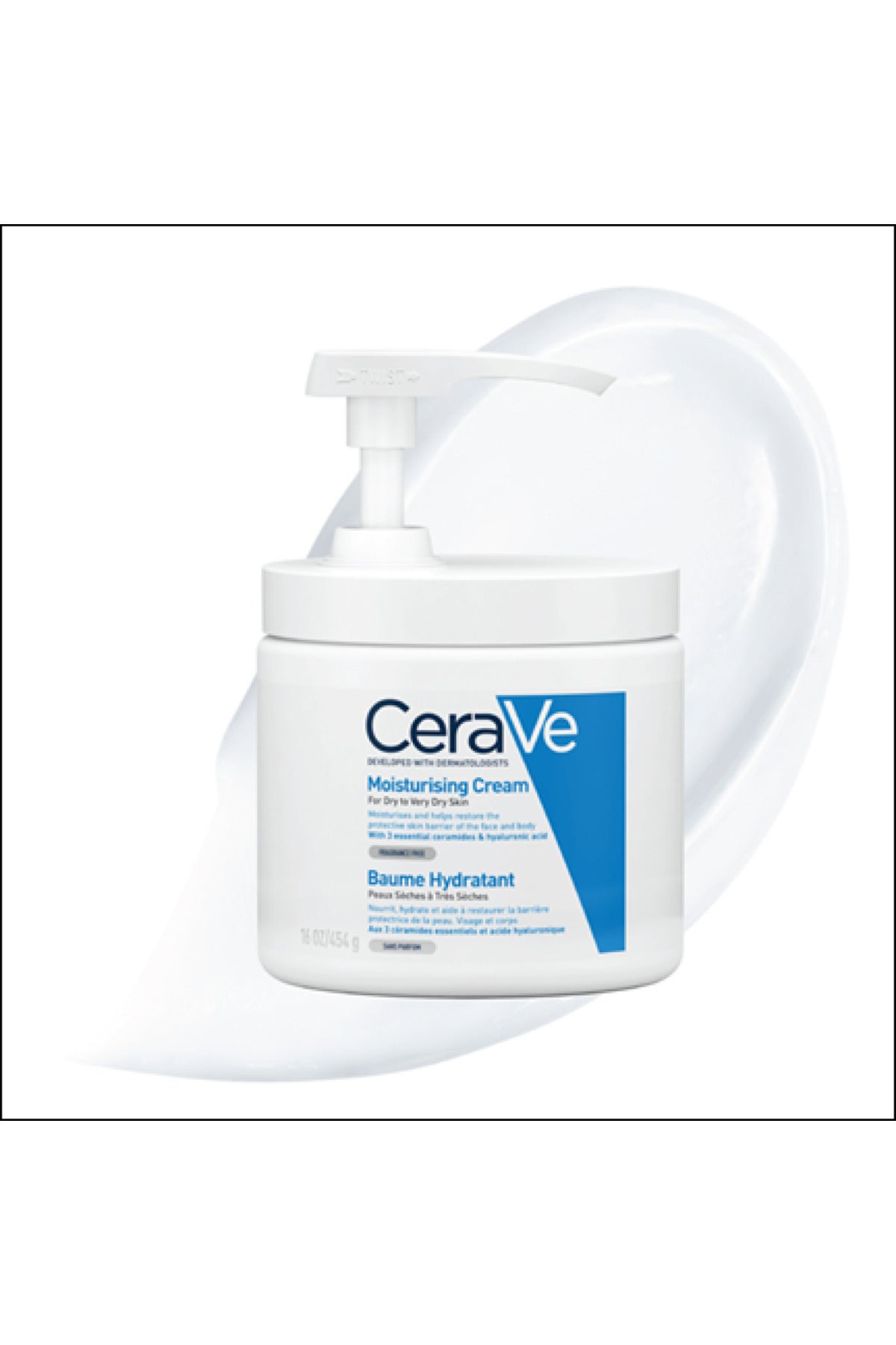 CeraVe Moisturizing Body & Face Cream, Fragrance-Free