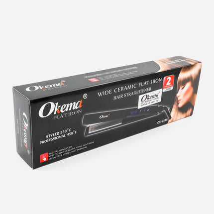 OKMA Tourmaline Ceramic Hair Straightener - 2586