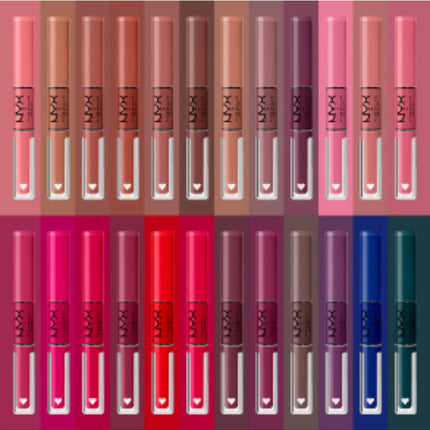 NYX روج مع ملمع شفاه شايني لاود رقم 18