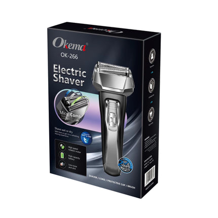 Okema 266-OK Electric Shaver
Treats More Hair