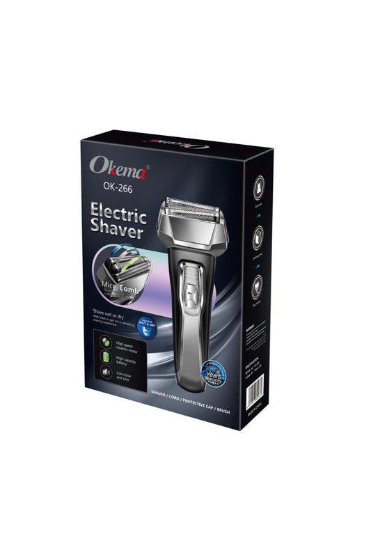 Okema 266-OK Electric Shaver
Treats More Hair
