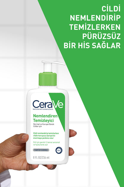 CeraVe Moisturizing Cleanser for Normal Skin 236ml, CeraVe Firming