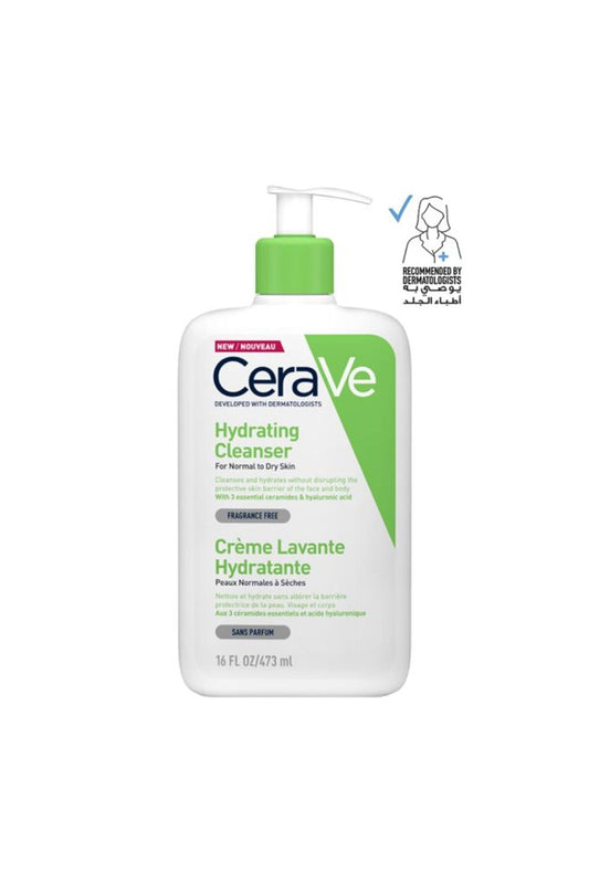 CeraVe Moisturizing Cleanser for Normal to Dry Skin, Green, 473 ml