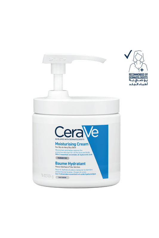 CeraVe Moisturizing Body & Face Cream, Fragrance-Free