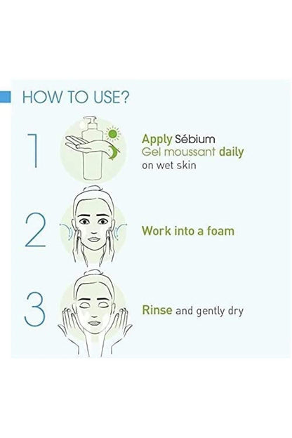 Bioderma Firming Blue Facial Wash Gel, 200ml