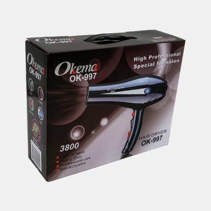 Okema OK-997 Hair Dryer with Ionic Technology