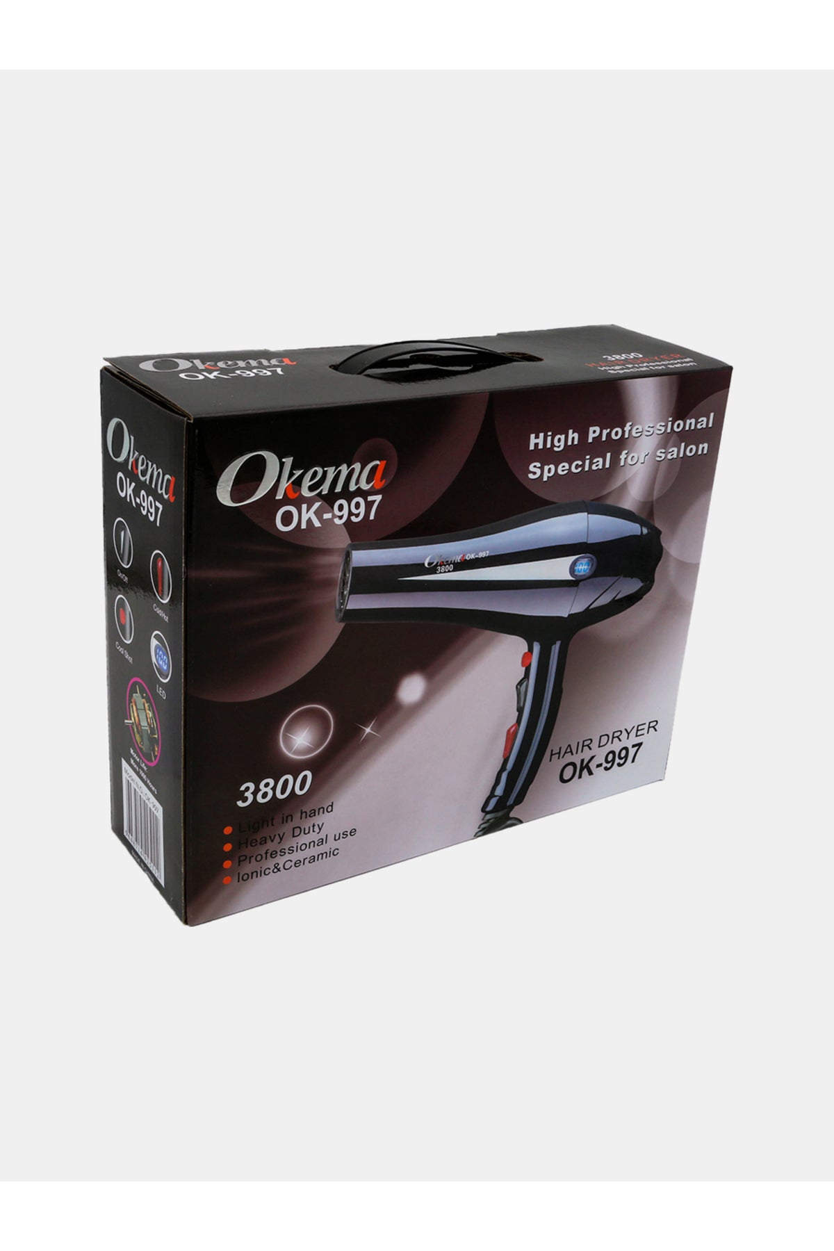 Okema OK-997 Hair Dryer with Ionic Technology
