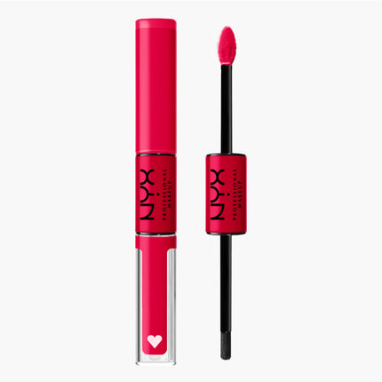 NYX روج مع ملمع شفاه شايني لاود رقم 18