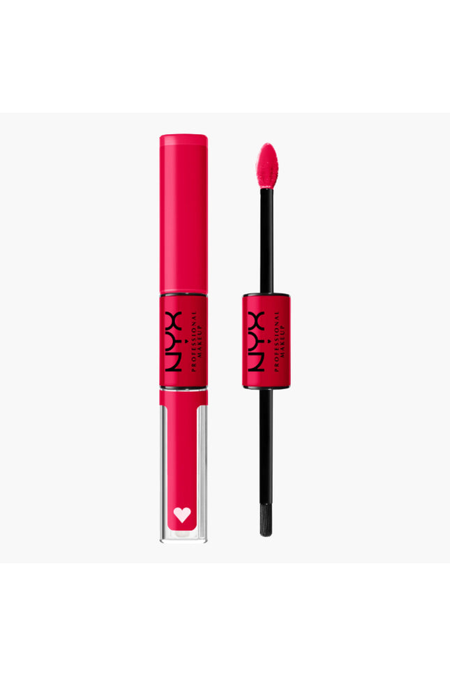 NYX روج مع ملمع شفاه شايني لاود رقم 18