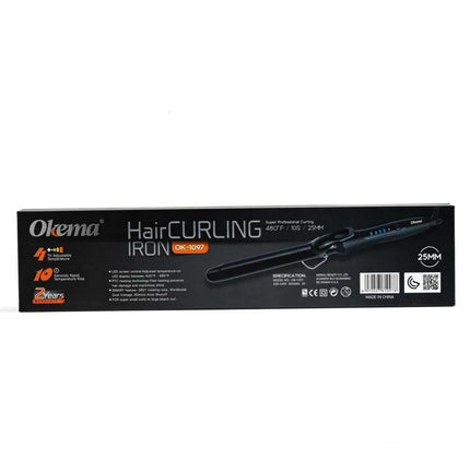 Okema 1097-ok 25mm Curling Iron
Control Buttons with LCD Display