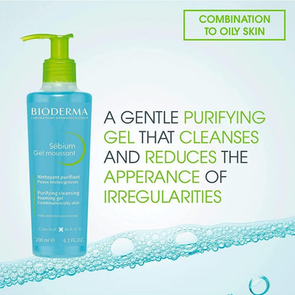 Bioderma Firming Blue Facial Wash Gel, 200ml