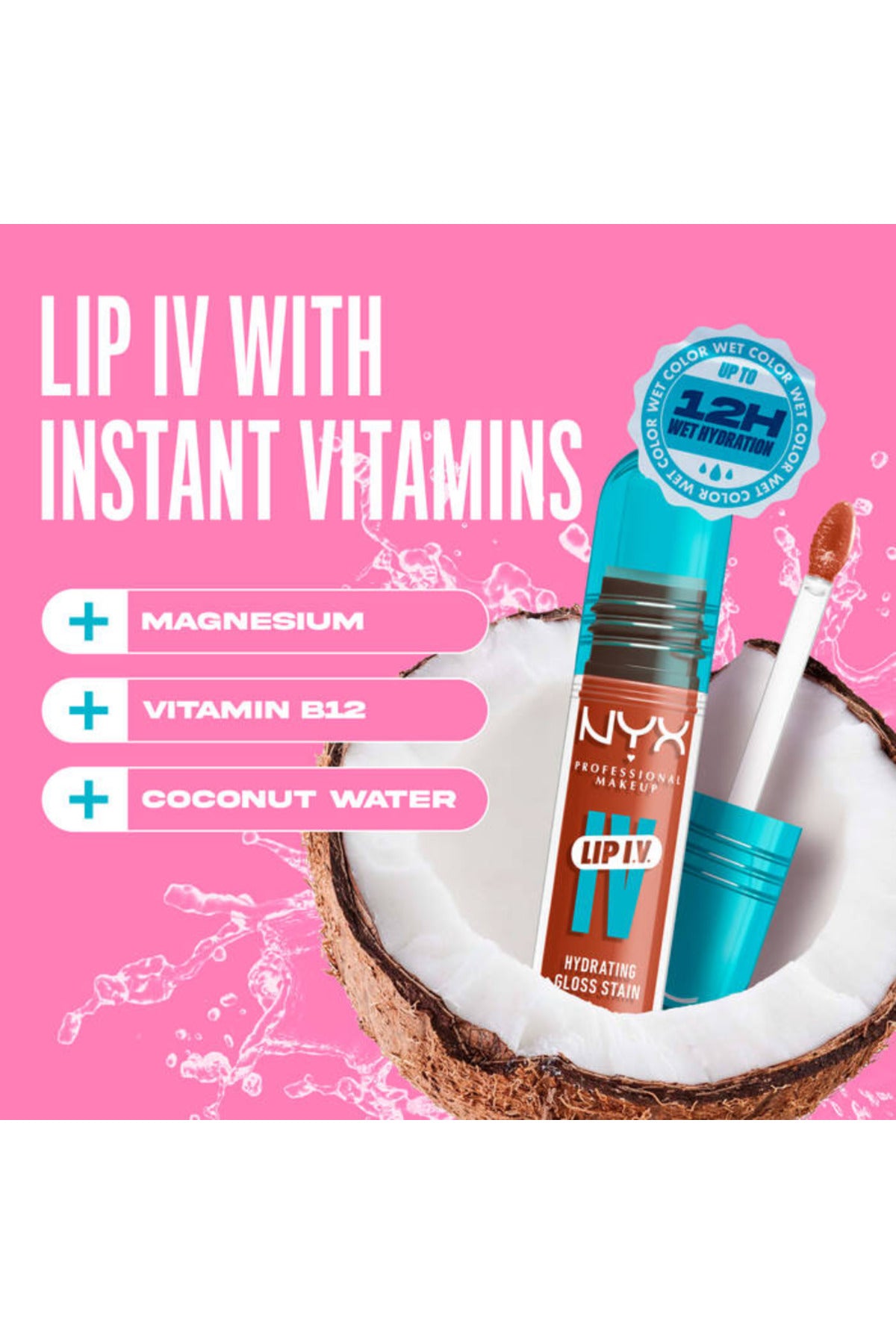 NYX Lip Gloss Lip Eye (Red Wi-Fi White) No. 11