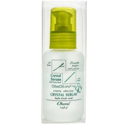 Okema Crystal Hair Serum - Olive Oil protects hair from breakage