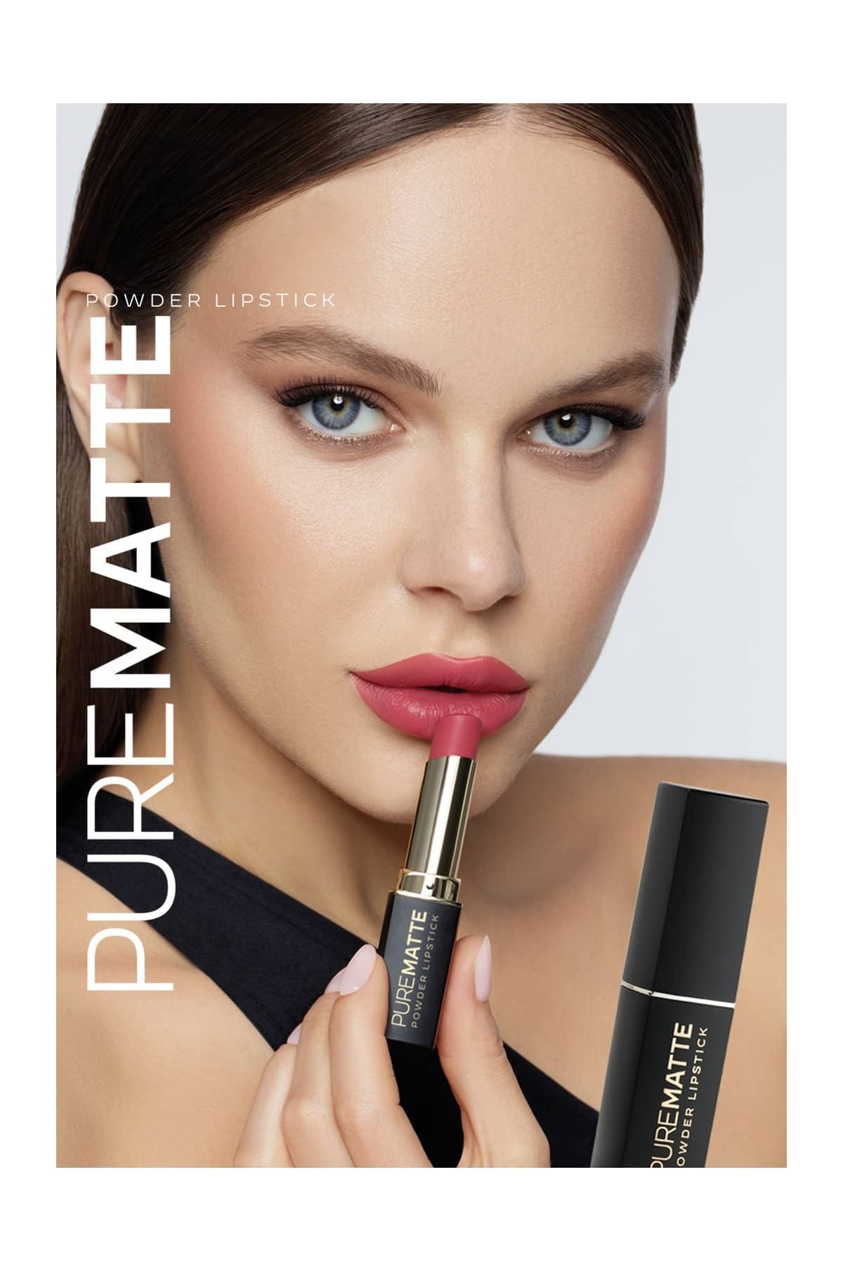 أحمر شفاه مطفأ البودرة جولدن روز رقم 124
