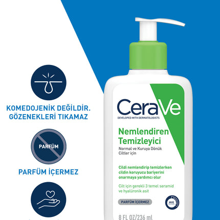CeraVe Moisturizing Cleanser for Normal Skin 236ml, CeraVe Firming
