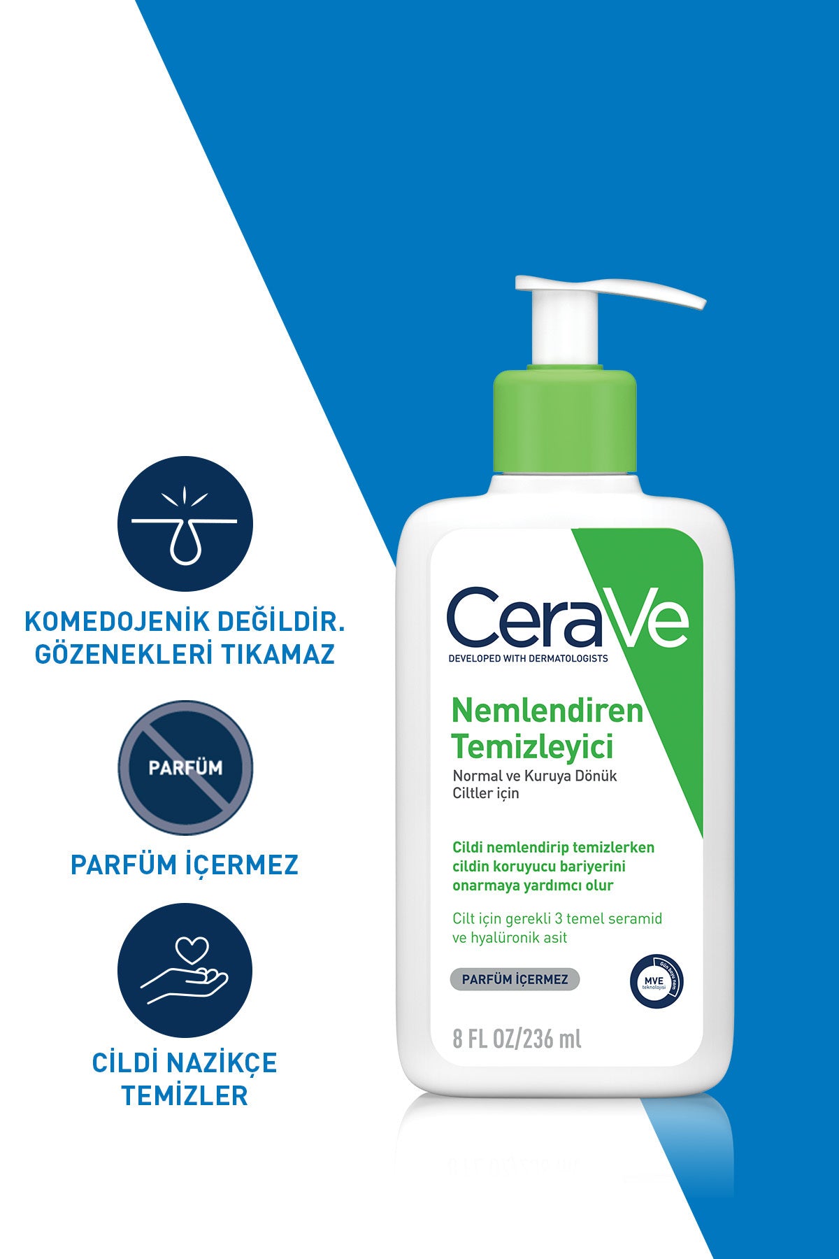 CeraVe Moisturizing Cleanser for Normal Skin 236ml, CeraVe Firming