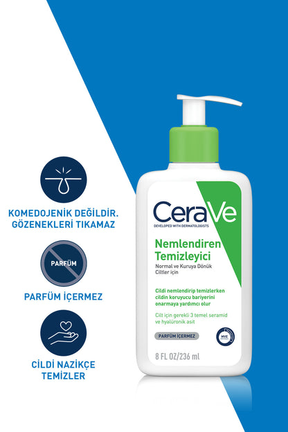 CeraVe Moisturizing Cleanser for Normal Skin 236ml, CeraVe Firming