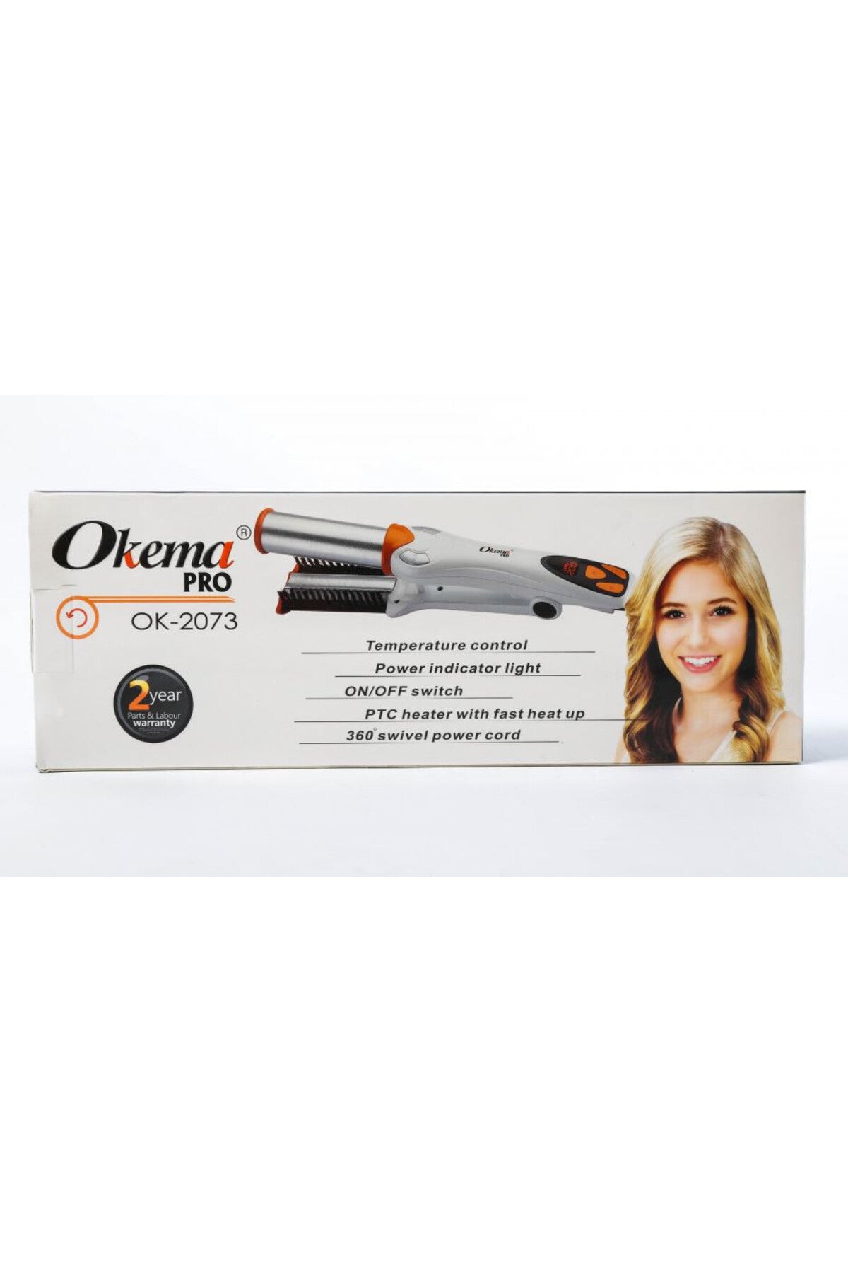 Okema Hair Curler
2073-OK
For curly or straight hair with temperature control