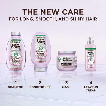 Garnier Rice & Starch Shampoo 400ml لشد الشعر 1D الترا دو