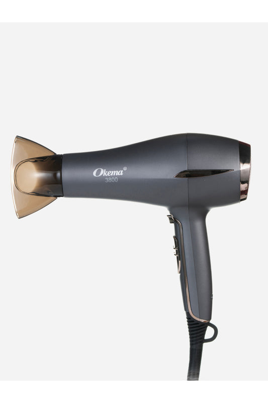 Okema Hair Dryer
884-ok with Concentrator Nozzle | Cool Shot Feature | 3 Heat Settings | Equipped