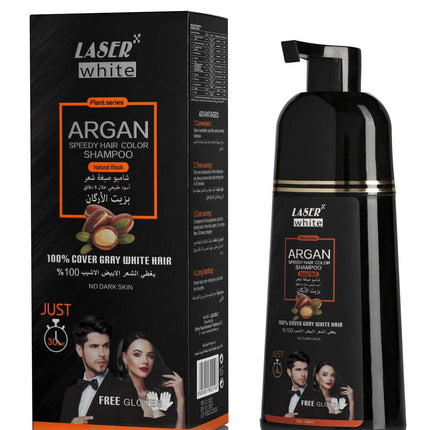 Argan hair dye, black, laser white 2090, 450ml