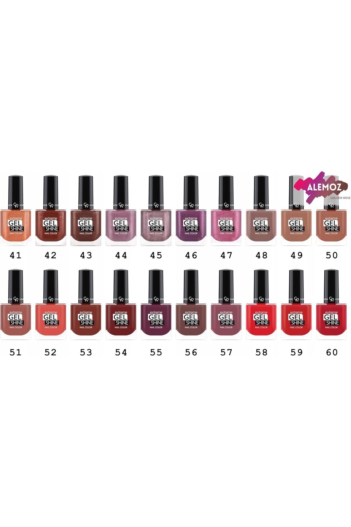 طلاء أظافر جولدن روز إكستريم جل 57