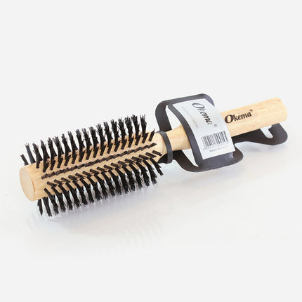 Okema Model 1135 Thermal Hairbrush - Made of wood and iron inside to prevent