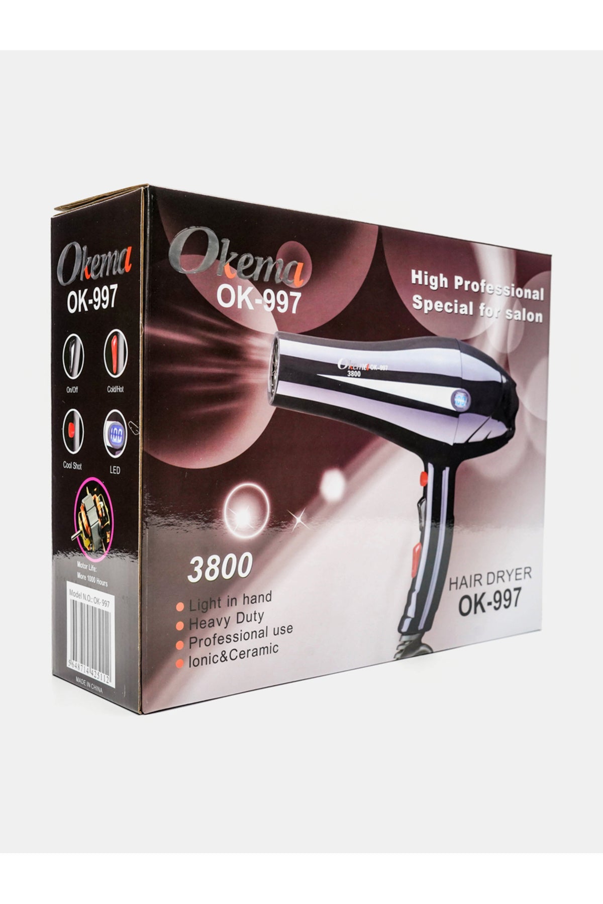 Okema OK-997 Hair Dryer with Ionic Technology