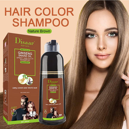 Disar Shampoo Brown Color 400ml Strength 4D DISAAR GINSENSENG SNAKE OIL