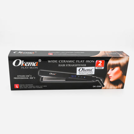 OKMA Tourmaline Ceramic Hair Straightener - 2586