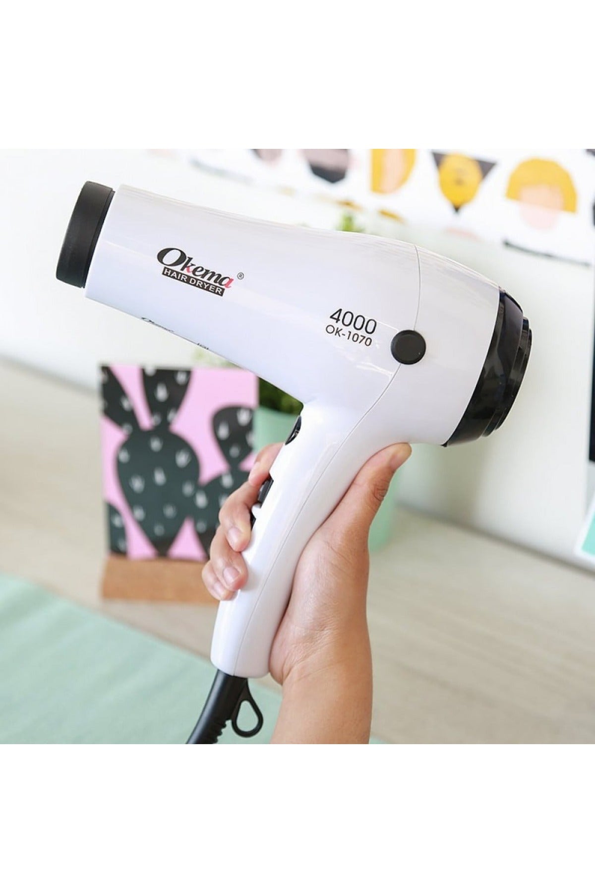 Okema Hair Dryer
1070- OK:
Made of ceramic