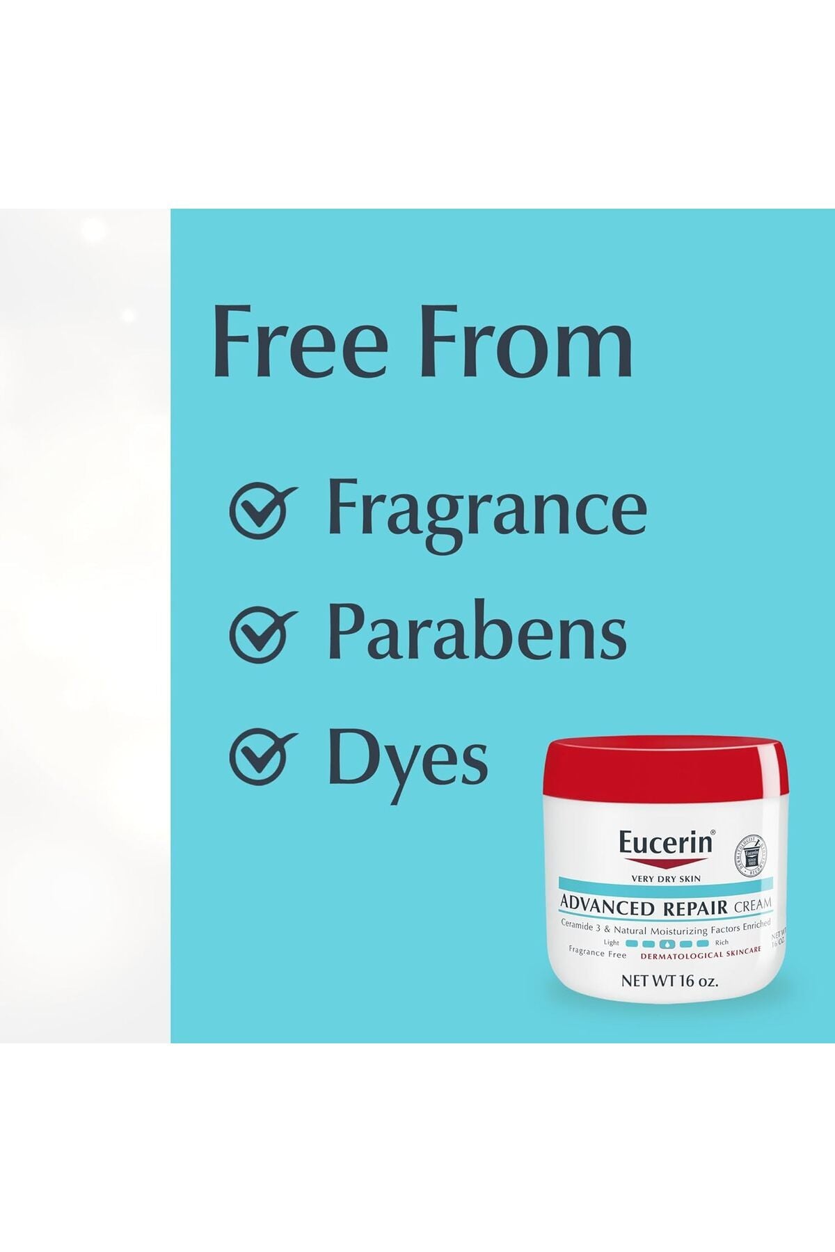 Eucerin كريم الإصلاح المتطور أزرق 16 أونصة، 12 أونصة (454 مل)