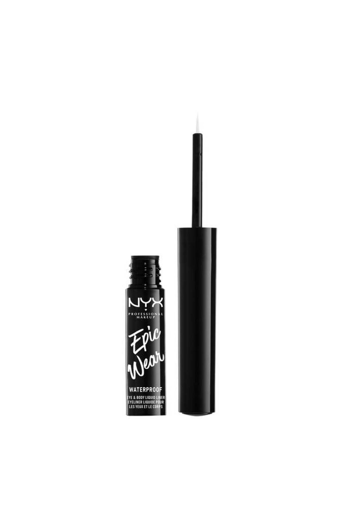 NYX قلم كحل سائل إبيك وير للعين أبيض رقم 04