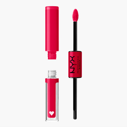 NYX روج مع ملمع شفاه شايني لاود رقم 18