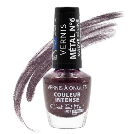 Miss Europe Metallic Nail Polish - Intense Color