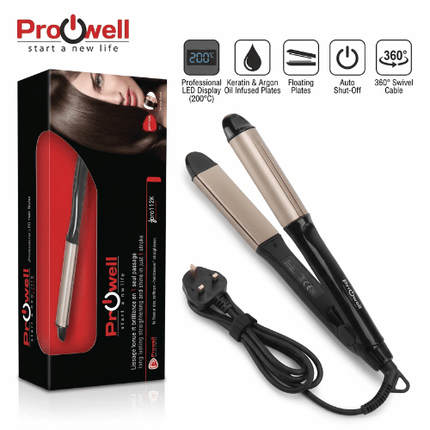 Prowell Professional LED Hair Straightener - jpro112K