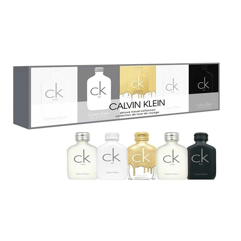 طقم عطر كالفن كلاين للسفر - ماء تواليت (رجالي) 5 قطع