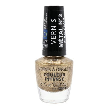 Miss Europe Metallic Nail Polish - Intense Color